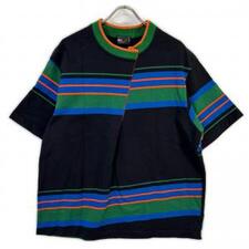 カラーを宅配で買取。23SCM-T04203 ブラック×マルチカラー コットン ラウンドネック ボーダー T-SHIRTを買取りました。状態は綺麗な状態の中古美品です。