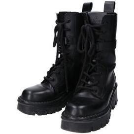 定価16万【極美品】ヴァレンティノ Vロゴ 28.5 厚底 サイドゴアブーツ 黒 ヴァレンティノを宅配で買取。ブラック Vロゴベルト コンバットブーツ
