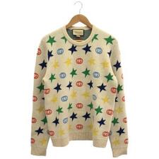 グッチ 661835 アイボリー 総柄 ウール クルーネックニット 買取実績です。