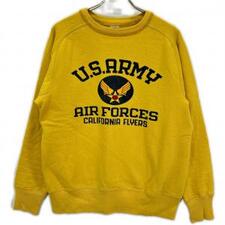 バズリクソンズ イエロー コットン U.S.ARMY クルーネックスウェットプルオーバー 買取実績です。