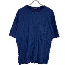 イッセイミヤケメン ME71JK079 ブルー パイル地 シワ加工 Tシャツ 買取実績です。