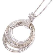 フォーエバーマーク K18WG ミルモア 中石0.19ct 脇石0.24c ダイヤ付き ネックレス 買取実績です。