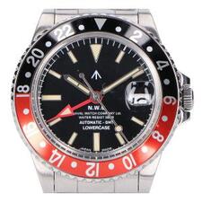 ナバルウォッチ S/S 黒赤 GMT 自動巻き時計 買取実績です。