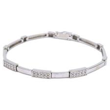 ジュエリーマキ 【GAMELLIA】K14WG 0.27ct ブレスレット 買取実績です。