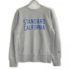 スタンダードカリフォルニア チャンピオン別注 グレー リバースウィーブ クルーネックスウェット 買取実績です。