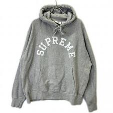 シュプリーム ×Champion 25SS グレー アーチロゴ スウェット プルオーバーパーカー 買取実績です。
