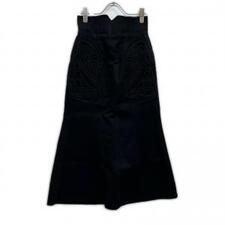 マメクロゴウチ 24FW MM24FW-SK092 ブラック コットン Cord Embroidery Detail Denim Skirt 買取実績です。