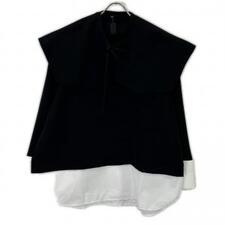 エンフォルド 26SS 300JS430-1401 ブラック×ホワイト ポリエステル DOUBLE CUFFS BOX PULLOVER 買取実績です。