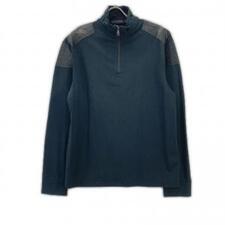 ラルフローレン ブラック ラムレザー パッチ ハーフZIP トレーナー 買取実績です。