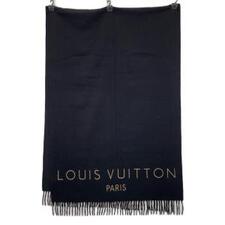 ルイヴィトン ブラック カシミヤ100 ロゴ大判ストール 買取実績です。