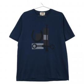 エルメスのネイビー コットン100% プリント Tシャツの買取実績です。