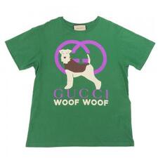 グッチ 【WOOF WOOF】グリーン ドッグプリント Tシャツ 買取実績です。