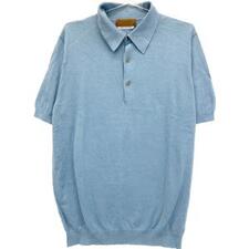 トゥモローランド 61-02-22-02011 ブルー シルクコットン ニットポロシャツ 買取実績です。