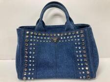 プラダ B24390 ブルー ビジュー カナパ 2WAY トートバッグ 買取実績です。