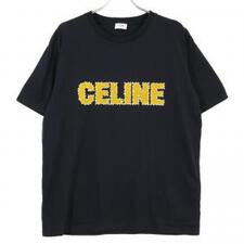 セリーヌ 2X15M671Q ブラック クラックロゴストーンデザインTシャツ 買取実績です。