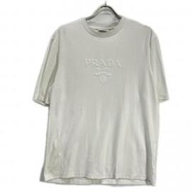 プラダのUJN897 ホワイト コットン×ナイロン テクニカルコットンTシャツの買取実績です。