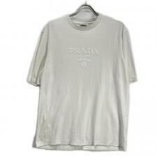 プラダ UJN897 ホワイト コットン×ナイロン テクニカルコットンTシャツ 買取実績です。