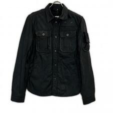 ジースターロウ ブラック シープスキン レザーシャツ E OVERSHIRT 買取実績です。
