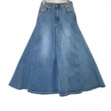 グッドグリーフ MXGG01L ブルー DENIM VOLUME FLARE ロングスカート