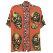 ワコマリアを心斎橋で買取。21SS オレンジ 56 TATTOO STUDIO S/S HAWAIIAN SHIRTを買取りました。状態は若干の使用感がある中古品です。