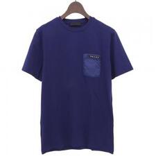 プラダ 19年 SJN250 ブルー ラバーロゴ ポケット Tシャツ 買取実績です。