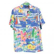 ラルフローレン マルチカラー Clady1pksss-short Sleeve sport Shirt アロハ柄半袖シャツ 買取実績です。