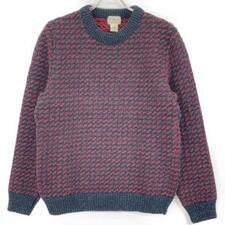 エルエルビーン ノルウェー製 ブラック×レッド バーズアイ ニットセーター 買取実績です。