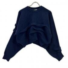 エンフォルド 23AW ネイビー TUCK SHORT KNIT PULLOVER 買取実績です。
