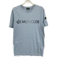 モンクレール ライトブルー 22年 ロゴ 半袖Tシャツ 買取実績です。