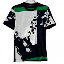 ドルチェ&ガッバーナ ブラック×グリーン×ホワイト 音符デザイン プリントTシャツ 買取実績です。