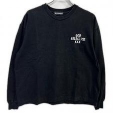 ゴッドセレクショントリプルエックス ブラック ロゴプリント 長袖Tシャツ 買取実績です。