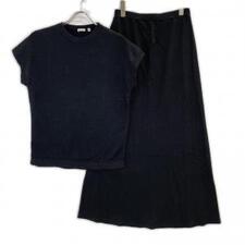 ドレステリア 085-12501/-72001 ブラック リネン混 Tシャツ・スカート セットアップ 買取実績です。