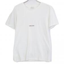 サンローラン 17年 464572 ホワイト コットン ロゴ Tシャツ 買取実績です。
