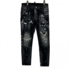 ディースクエアード S74LB0997 21年製 ブラック Jeansy Skater Jean スケータージーン ペイント加工スキニーデニムパンツ 買取実績です。