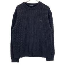 ウノ ピゥ ウノ ウグァーレ トレ MRK278-WNY043 ブラック CABLE CREW クルーネックケーブルニット 買取実績です。