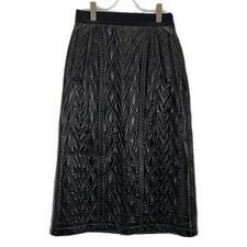 アドーア 25AW 531-5220141 ブラック フェイクレザー コーティングジャージーフレアスカート 買取実績です。