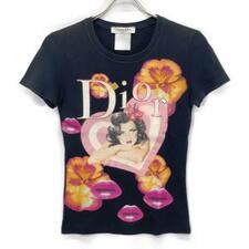 ディオール 5P16155201 ブラック花柄 ロゴ ウーマンデザイン 半袖Tシャツ 買取実績です。