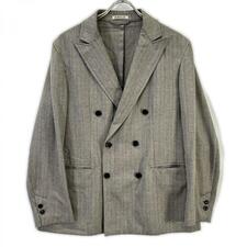 オーラリー A8SJ01WH グレー WOOL SILK HERRINGBONE DOUBLE-BREASTED JACKET 買取実績です。