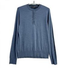 ドルチェ&ガッバーナ ブルー シルク長袖ニット 買取実績です。