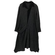 ヨウジヤマモト 【collections】24AW FO-D63-114 グレー SMALL HOUNDSTOOTH R DRAPE DETAIL SHIRT DRESS 買取実績です。