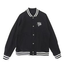 ソフネット SOPH-242049 ブラック COMPACT DOUBLE KNIT SP LOGO VARSITY JACKET 買取実績です。