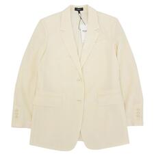 セオリー 01-5204102 25SS ライス/アイボリー Satin Crepe Straight Blazer テーラードジャケット 買取実績です。