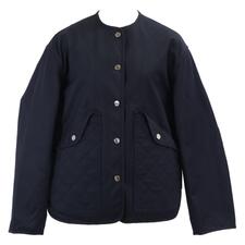 エルメス H5E0163DQ 25SS ブラック キルティング セリエボタン ノーカラージャケット 買取実績です。