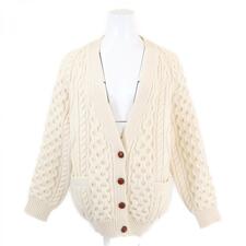 セリーヌ 2A551374D ホワイト ウール×カシミヤ ケーブル カーディガン 買取実績です。
