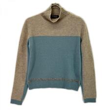 ロロピアーナ FAG3626 ベージュ×ブルー カシミヤ×シルク ハイネックニットプルオーバー 買取実績です。