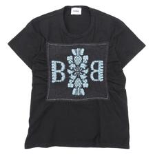 バリー ブラック コットン×カシミヤ Bロゴ クルーネック ショートスリーブカットソー 買取実績です。
