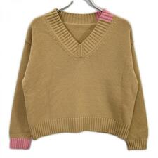 パラスパレス TKPO-3005D 22年 ベージュ×ピンク Vネックニット 買取実績です。