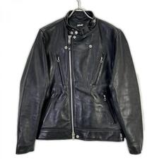 ショット 782-3950077 25年モデル ブラック シープレザー 羊革 NEW DOUBLE BREAST RIDERS ダブルブレスト ライダース 買取実績です。