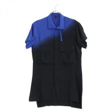 ワイズ YD-B03-208 21SS ブルー×ブラック FLY FRONT RAGLAN グラデーション半袖シャツ 買取実績です。
