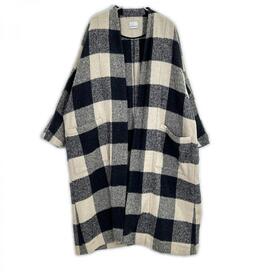 オネットの23AW HO-23AW CO19/CH ベージュ×グレー ループツイードチェック Dolman Gown Coat/ドルマンガウンコートの買取実績です。